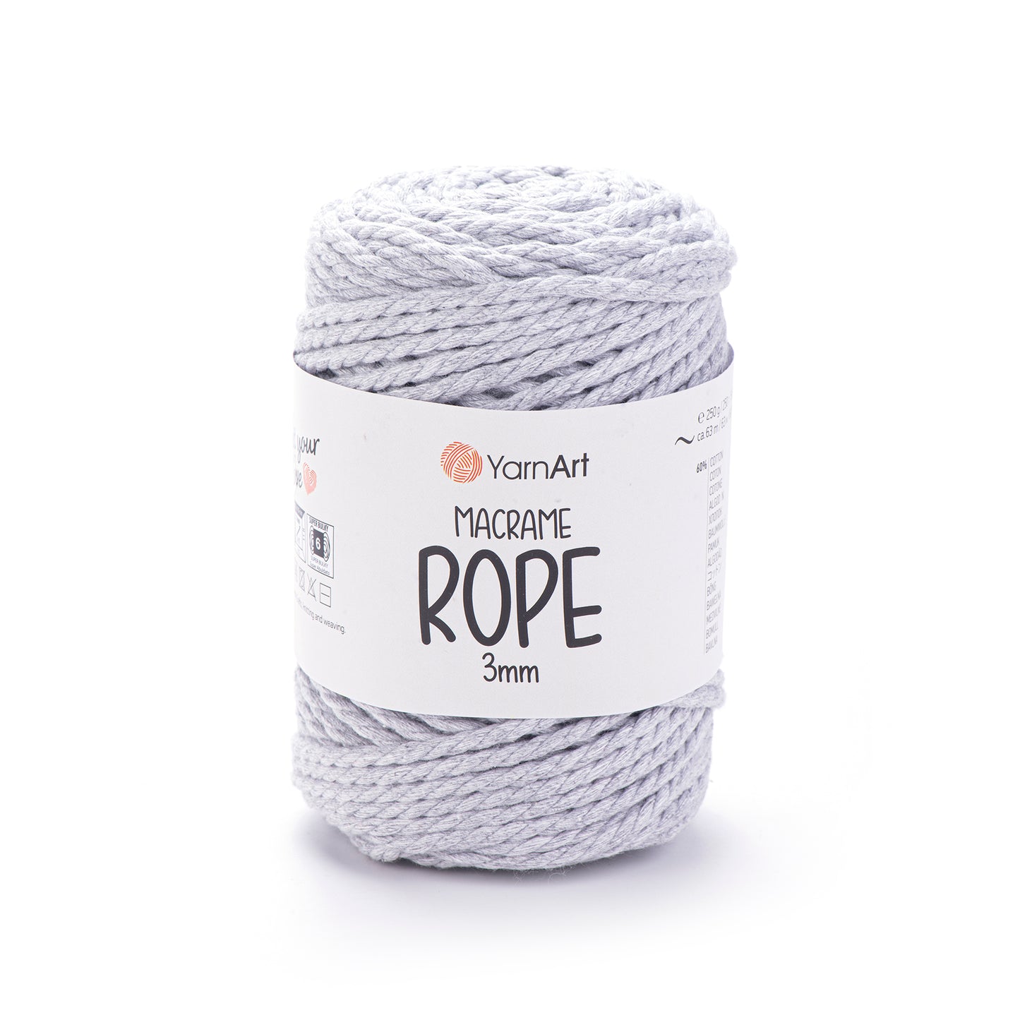Macrame rope 3 mm - 250g