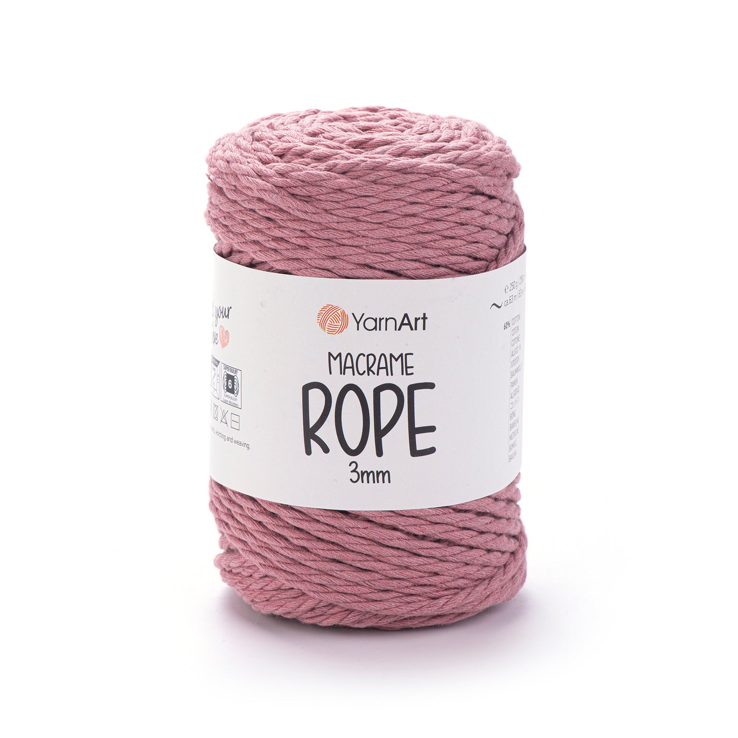 Macrame rope 3 mm - 250g