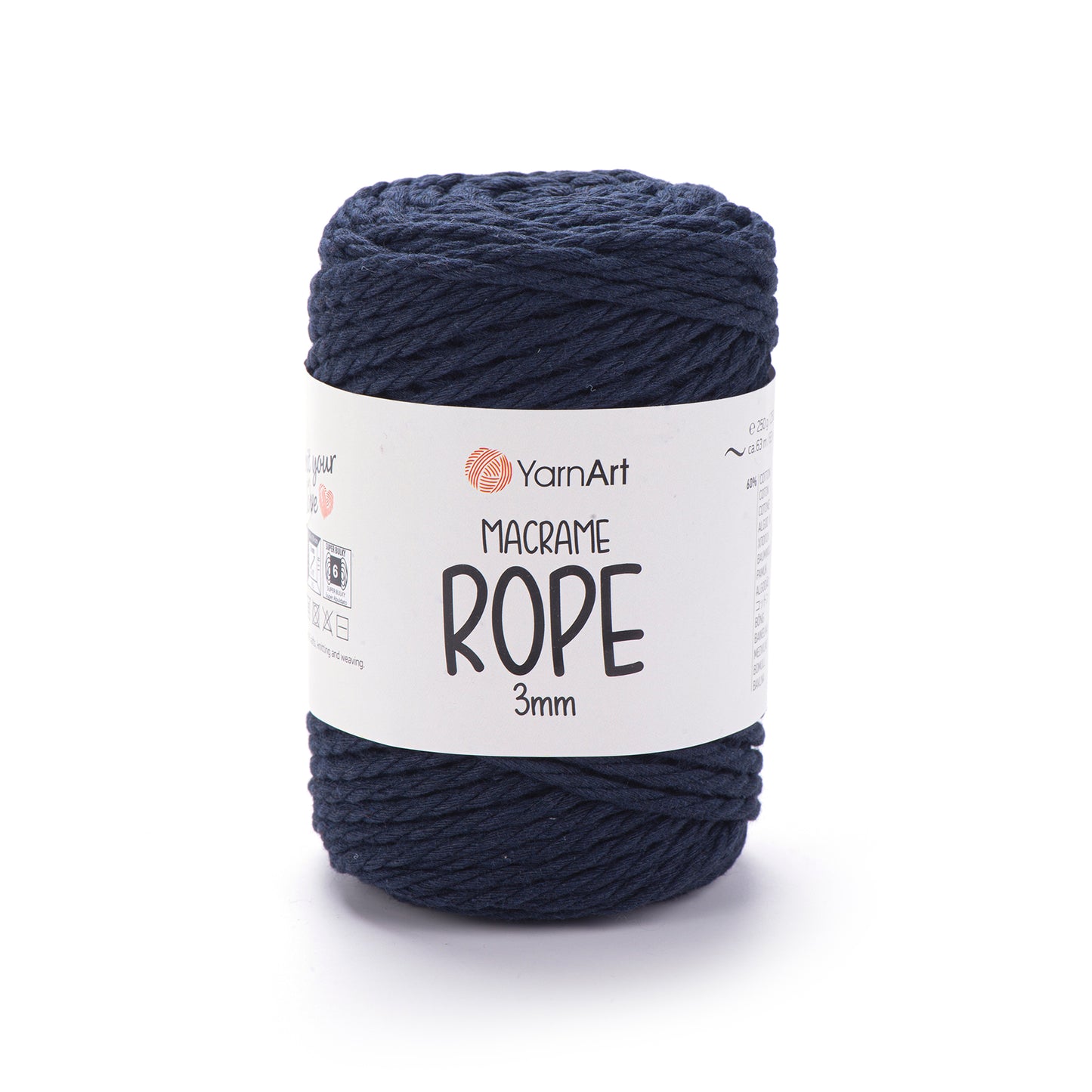 Macrame rope 3 mm - 250g